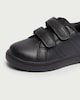 image 3 of F&F School Boys Double Strap Fastening Trainers in Black