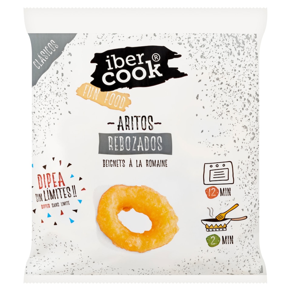 Ibercook gyorsfagyasztott panírozott tintahalas karika 400 g  1. kép