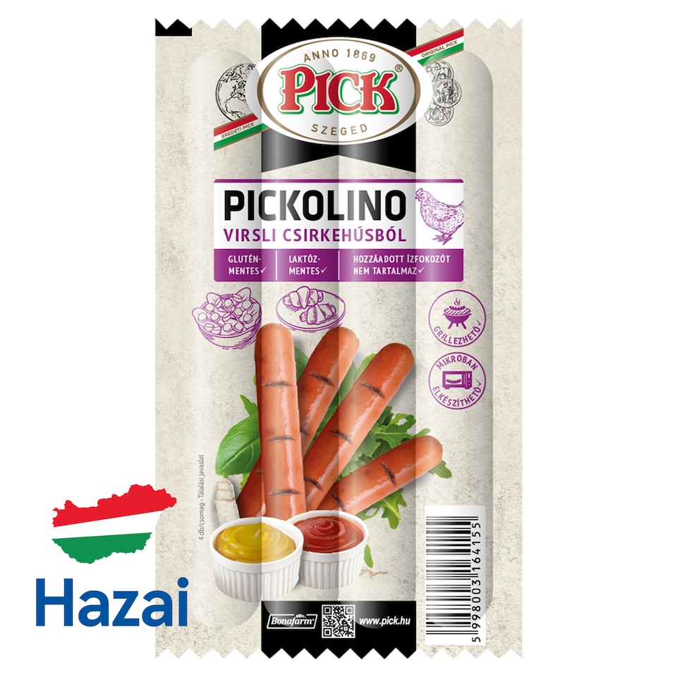 PICK Pickolino virsli csirkehúsból 140 g