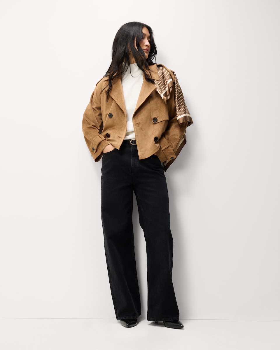 image 1 of The F&F Edit Knitted High Neck Sleeveless Jumper in Neutral
