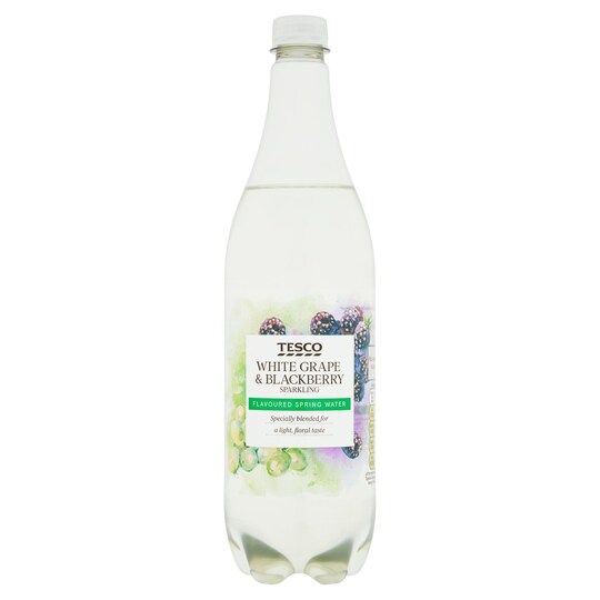 Tesco Sparkling Water White Grape & Blackberry 1 Litre Tesco Groceries