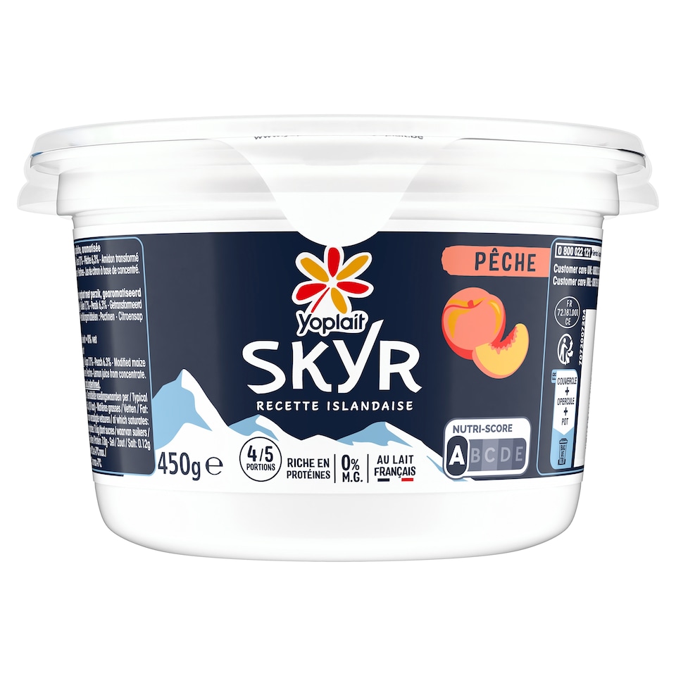 Yoplait SKYR Peach Yogurt 450G