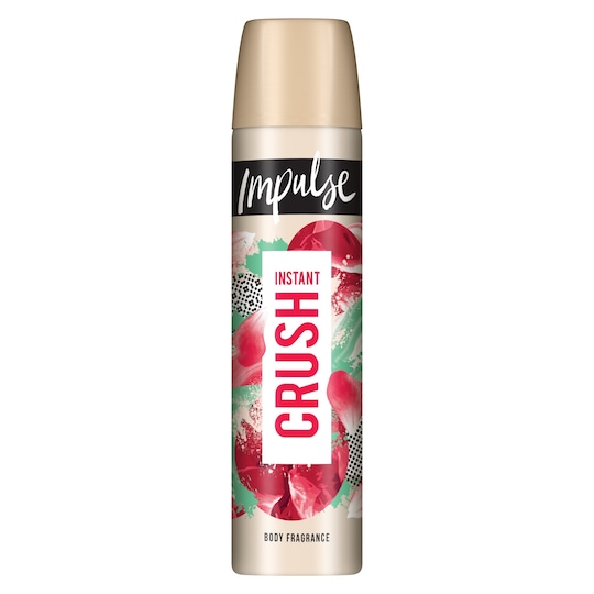 Impulse Instant Crush Body Spray 75Ml Tesco Groceries