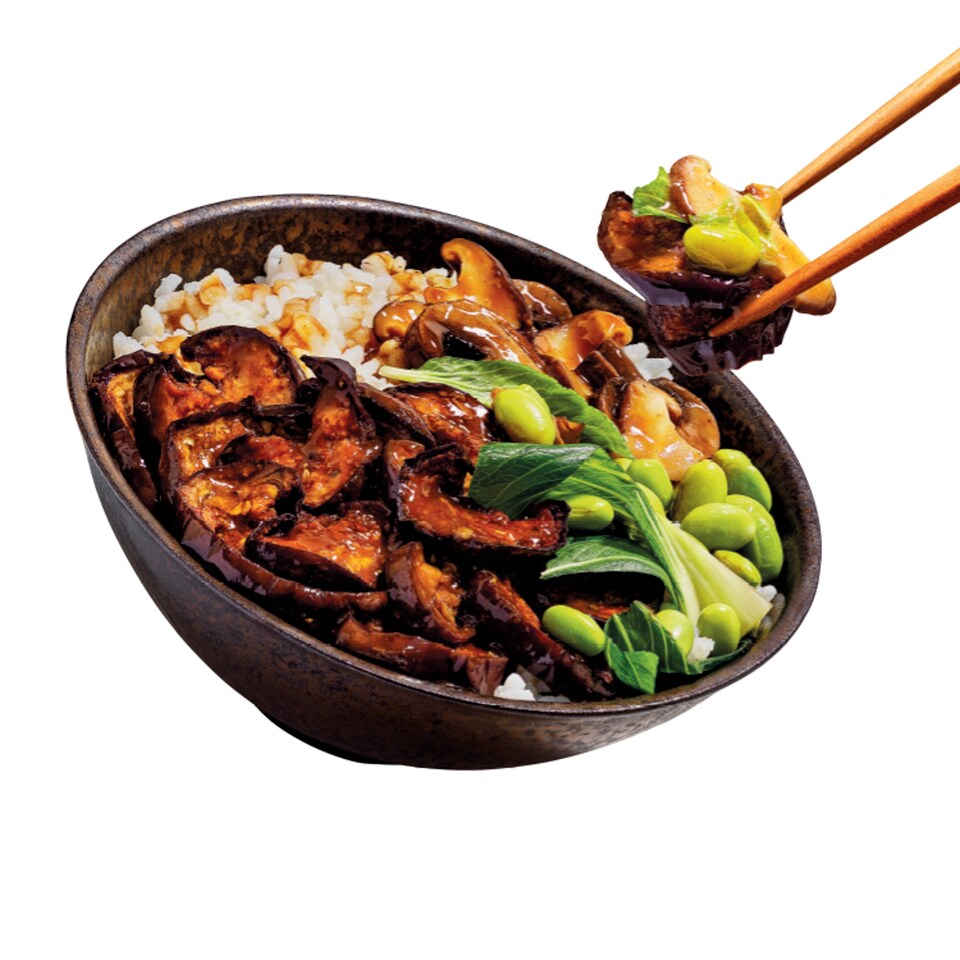image 1 of Tesco TASTE DiSCOVERiES Flavours of Japan Sticky Aubergine & Ginger Donburi 380g