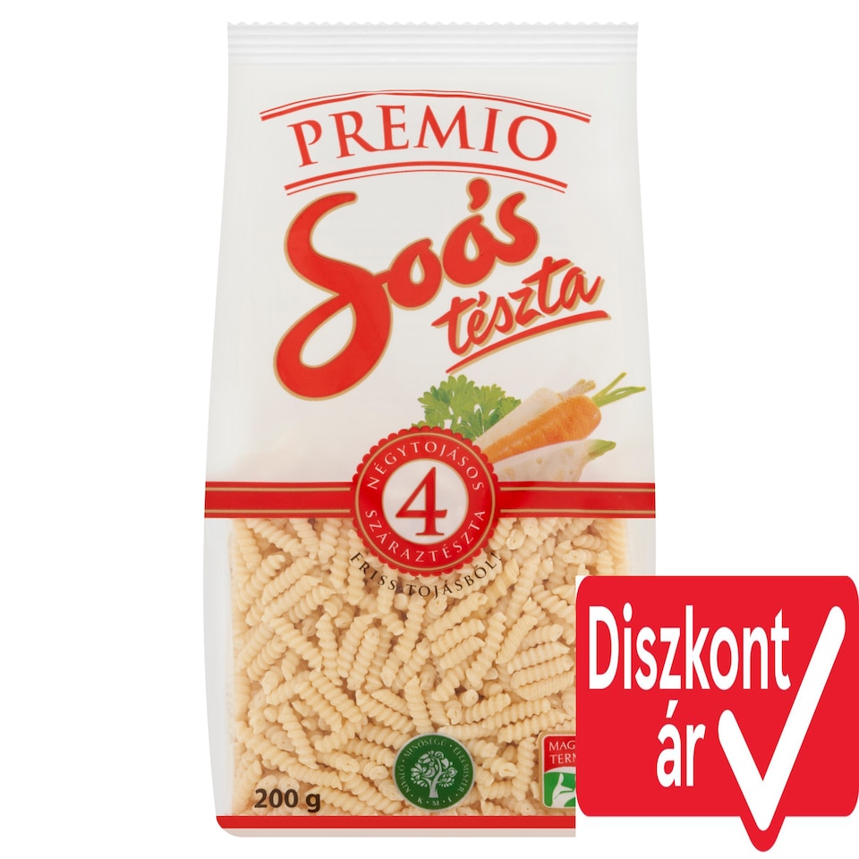 Soós Premio Rotini Dried Pasta with 4 Eggs 200 g