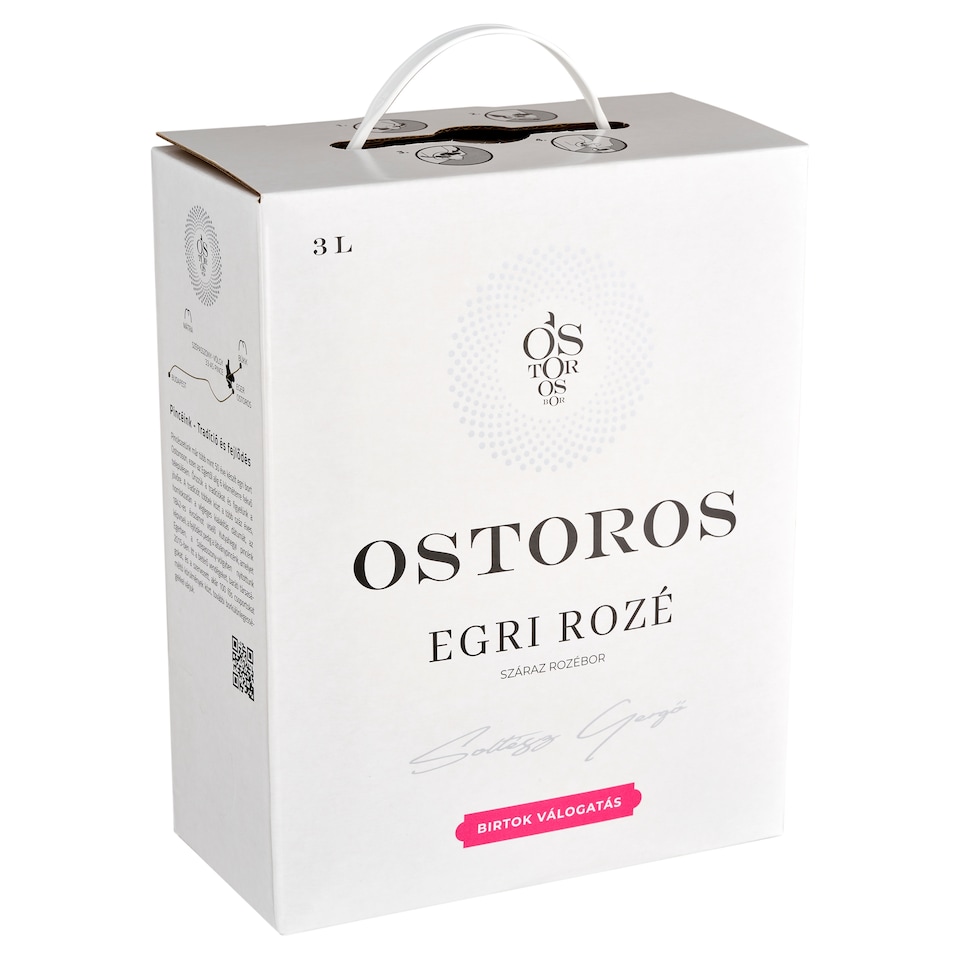 Ostorosbor Bag-In-Box Egri Rozé száraz rozébor 12% 3 l  1. kép