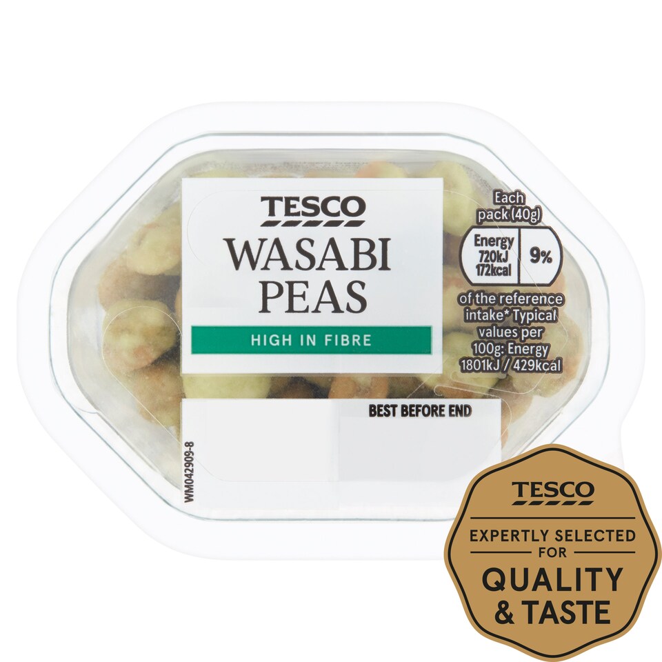 Tesco Wasabi Peas 40G Tesco Groceries