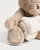 image 3 of F&F My First Bear Plush Toy with Blanket in Neutral