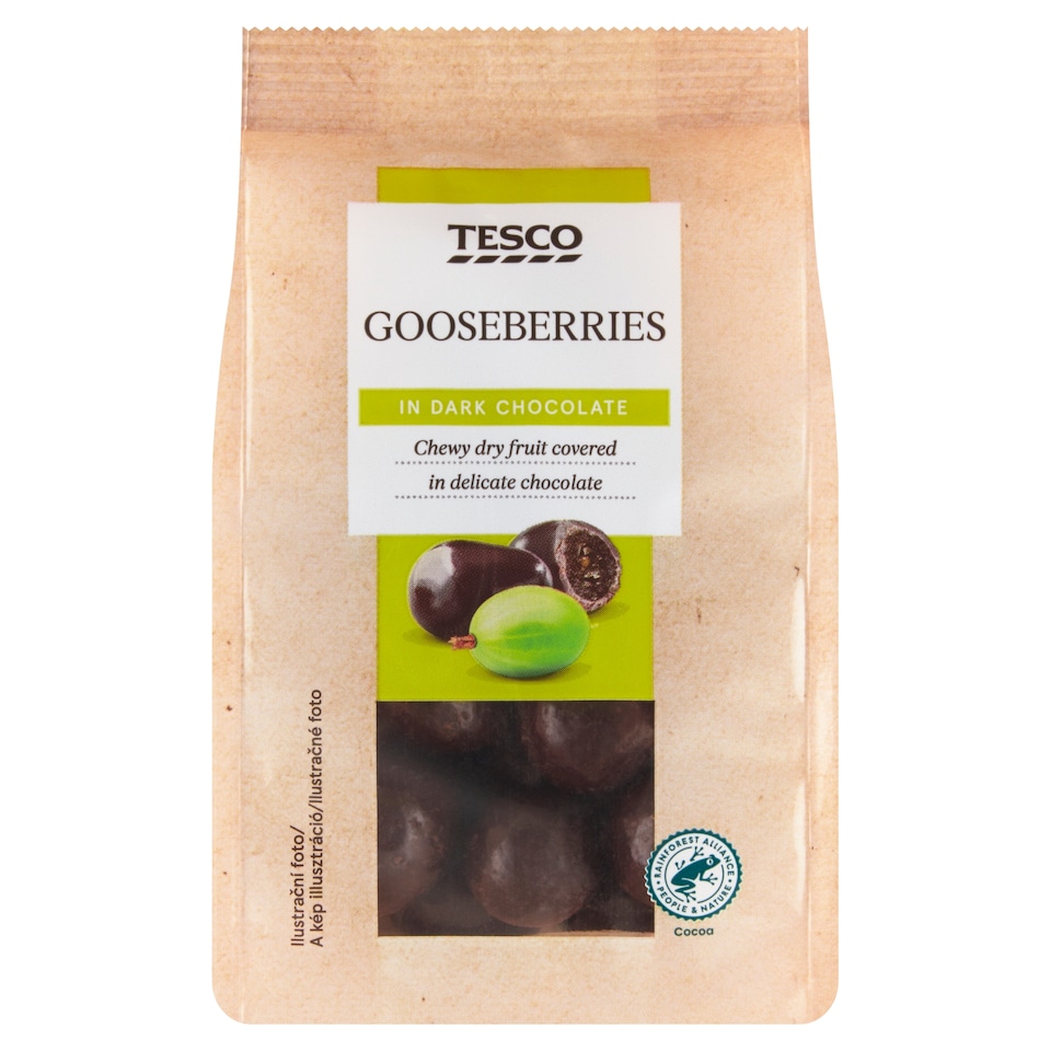 Tesco Gooseberries in Dark Chocolate 150 g