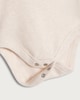 image 3 of F&F Baby 2-Piece Cotton Rich Bear Embroidered Dungaree and Bodysuit Set in Stone