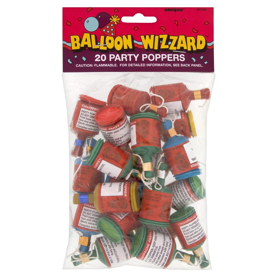 Party Poppers 20 Pack