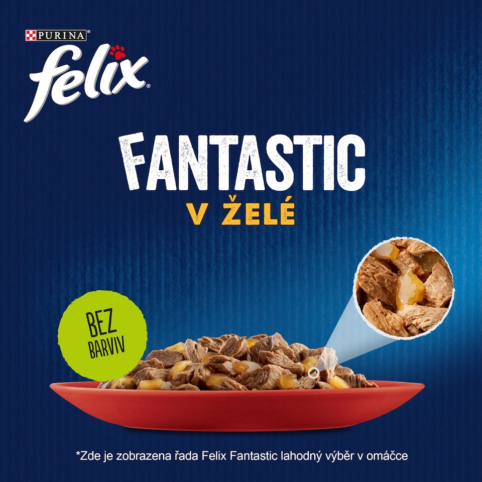 Obrázek 1 pro produkt Felix Fantastic kapsička pro kočky losos v želé 85g