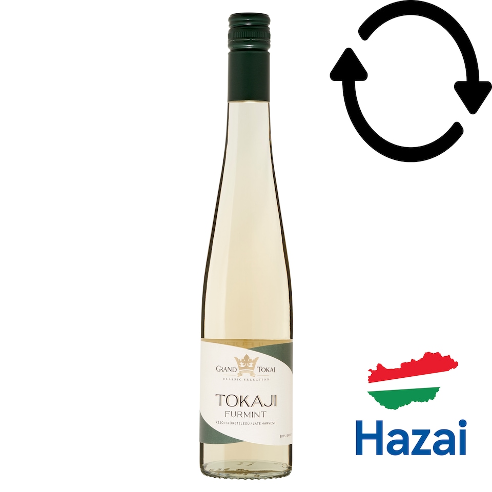 Grand Tokaj Classic Selection Tokaji Furmint késői szüretelésű édes fehérbor 9,5% 0,5 l  1. kép