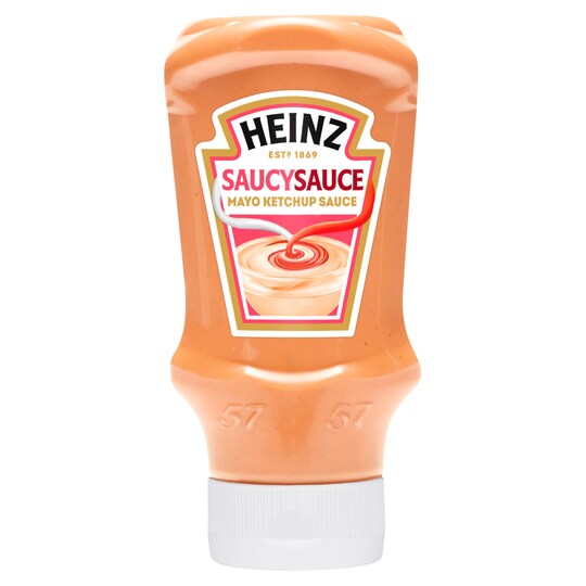 Heinz Saucy Mayonnaise Ketchup Sauce 425G Tesco Groceries