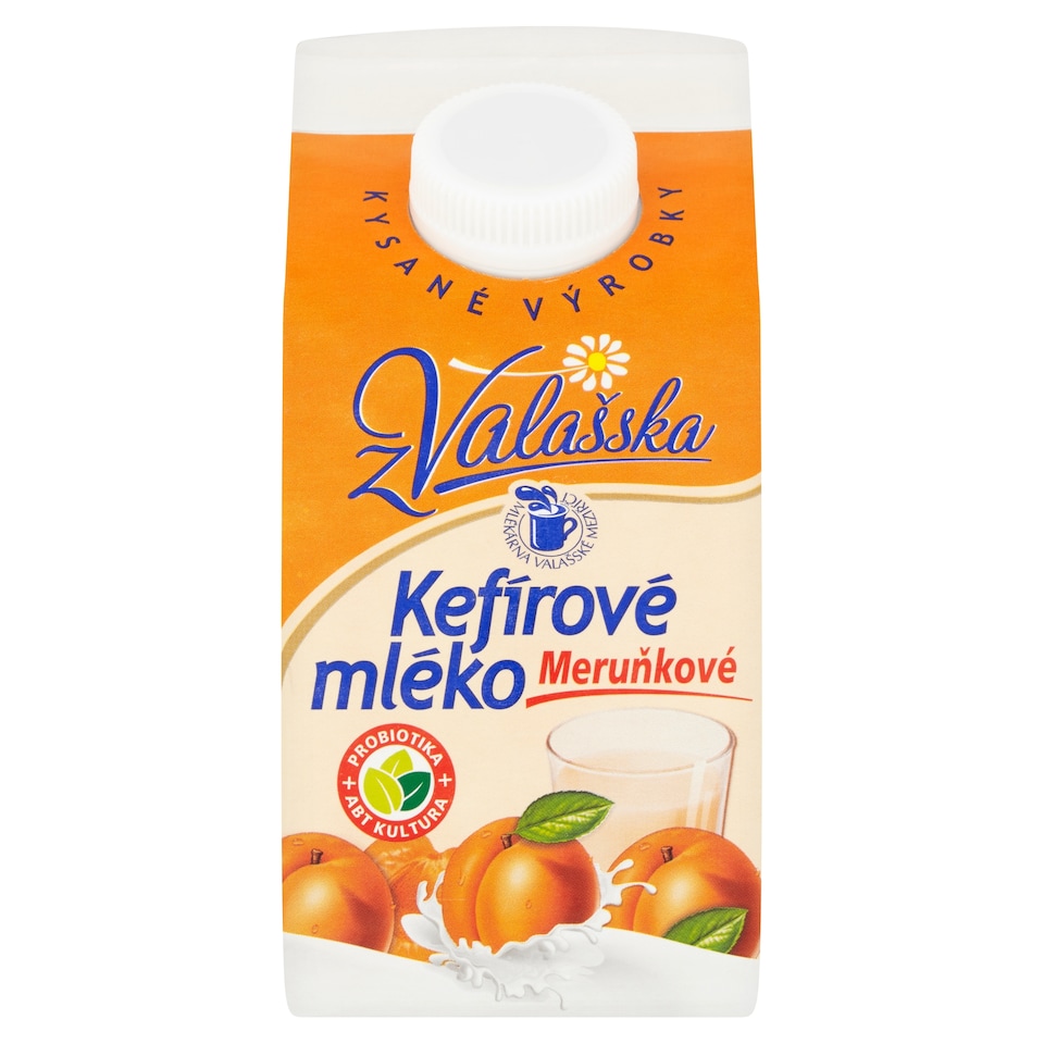 image 1 of Mlékárna Valašské Meziříčí Apricot Kefir Milk 450g