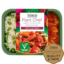 Tesco Plant Chef Sweet & Sour Soya Strips 400G