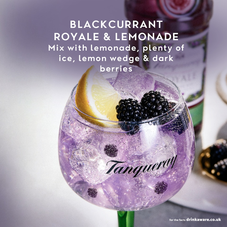 image 1 of Tanqueray Blackcurrant Royale Gin Bottle 41.3% Vol 70cl