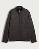 image 4 of F&F Fleece Snit Textured Zip Pocket Jacket in Grey