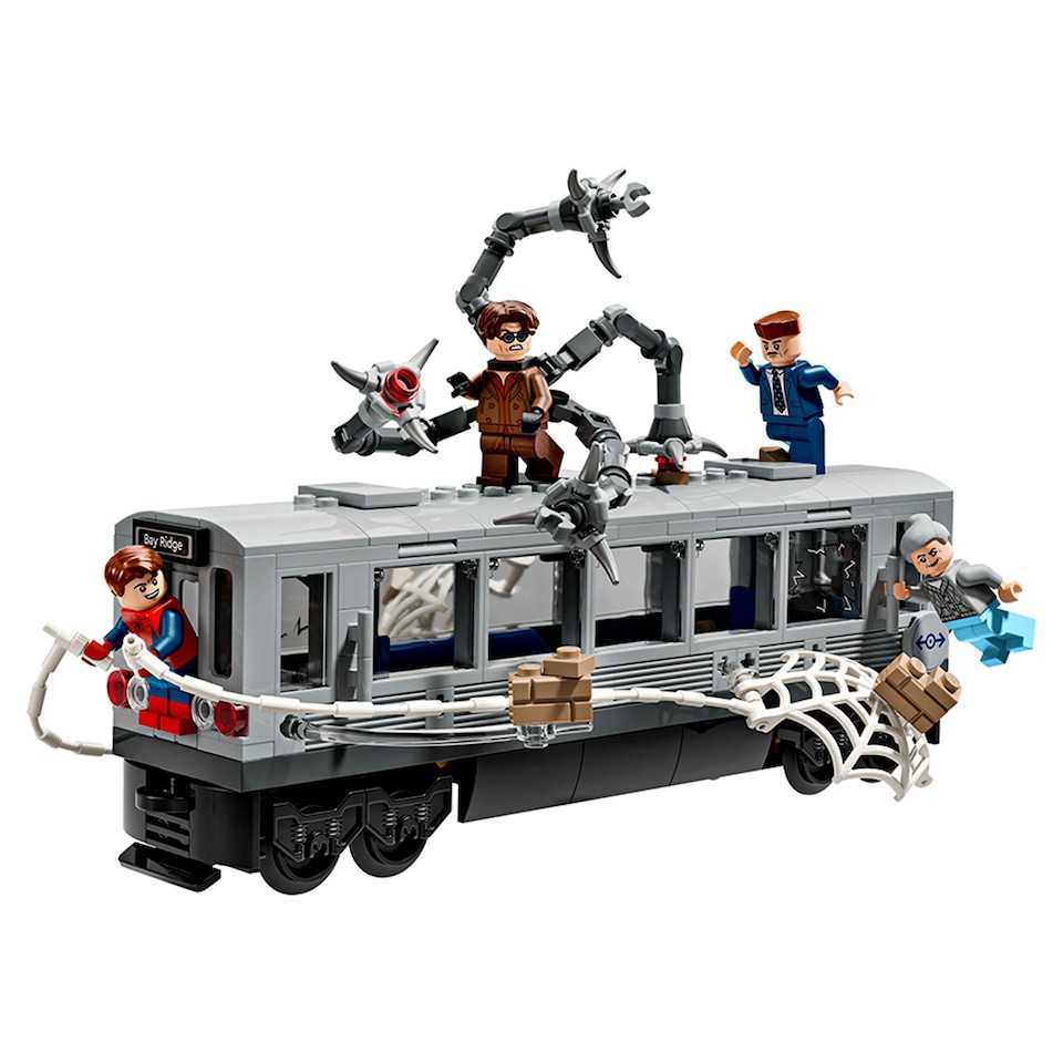 image 1 of LEGO Marvel 76321 Spider-Man vs. Doc Ock Subway Train Scene