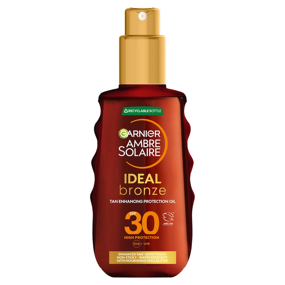 image 1 of Garnier Ambre Solaire Ideal Bronze Protective Oil Spray 150Ml