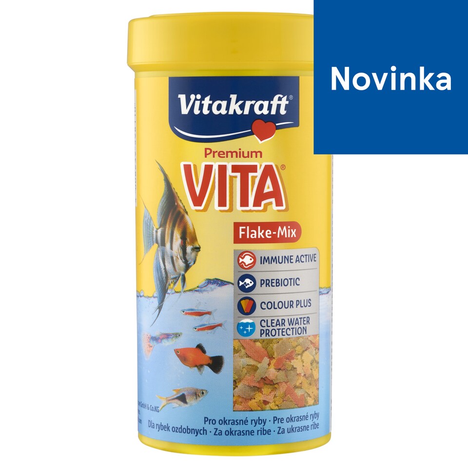 obrázok 1 z Vitakraft Premium Vita Flake-Mix kompletné krmivo pre okrasné ryby 42 g