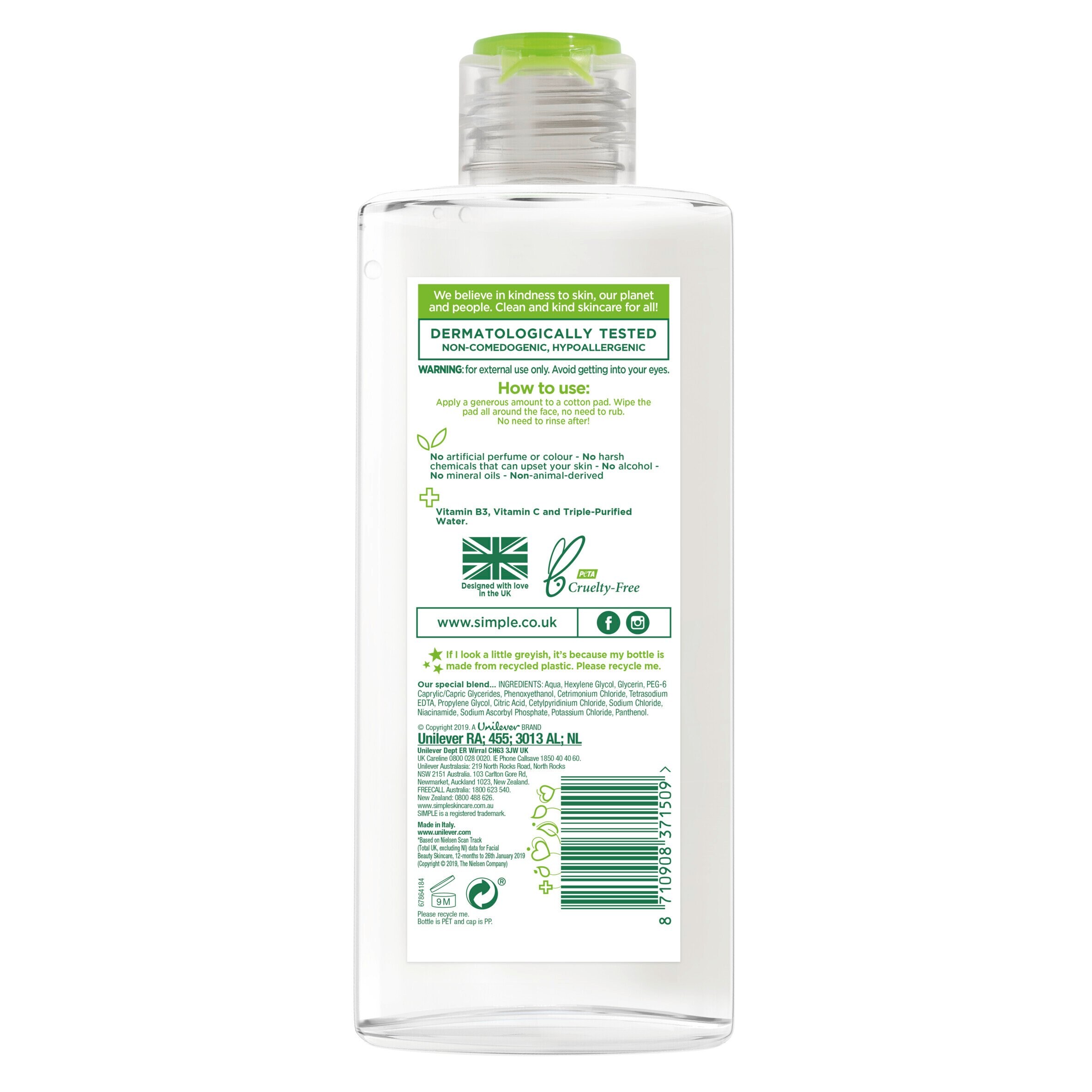 tesco simple micellar water