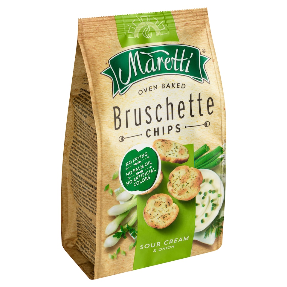 Obrázek 1 pro produkt Maretti Bruschette Chips Sour Cream & Onion 70g
