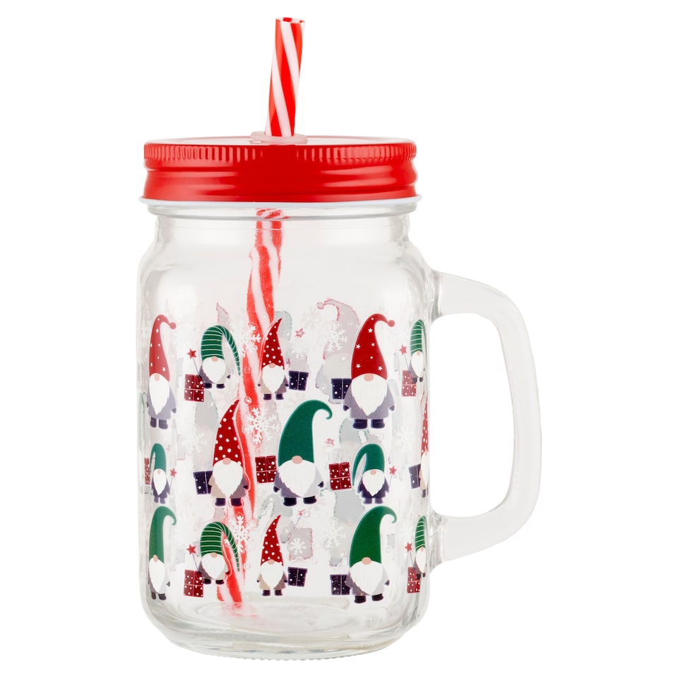 F&F Home Gonk Jar with Straw 450 ml