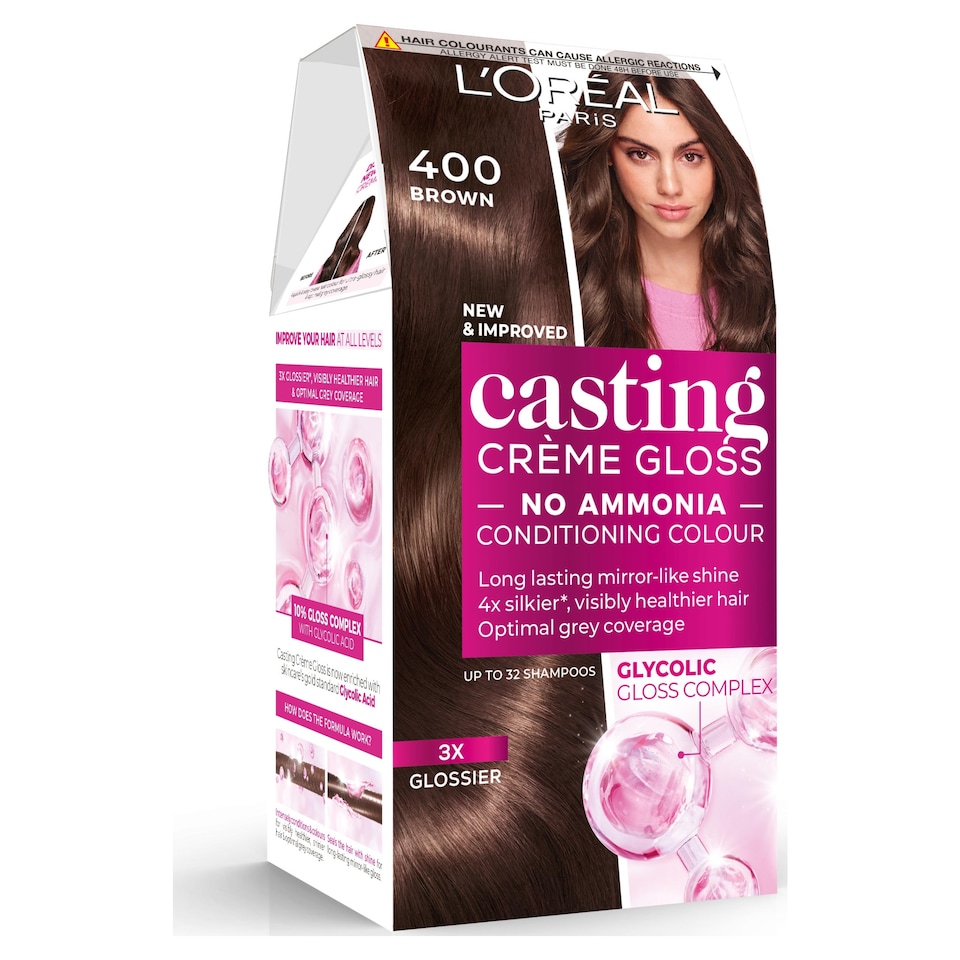 image 1 of L'Oreal Paris Casting Creme Gloss 400 Dark Brown Semi-Permanent Hair Dye