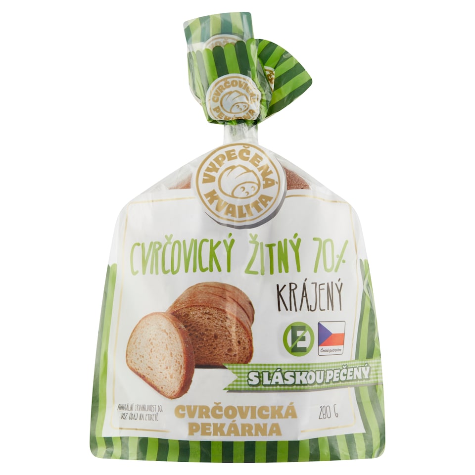 Obrázek 1 pro produkt Cvrčovická Pekárna Cvrčovický žitný 70% krájený 280g