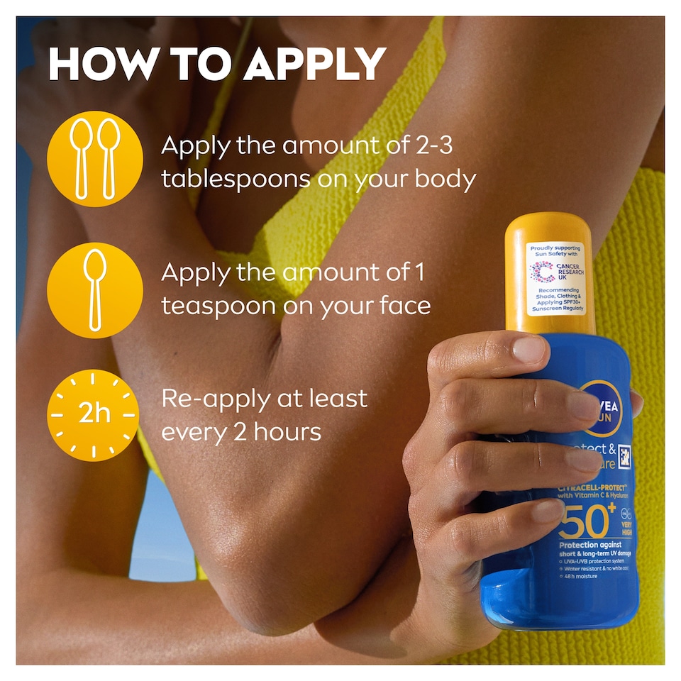 image 1 of NIVEA SUN Protect & Moisture Sun Lotion SPF50+ 200ml