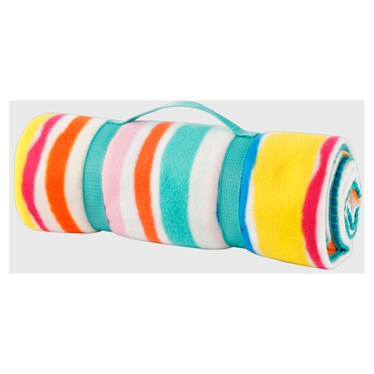 Tesco Fleece Blanket Striped Tesco Groceries