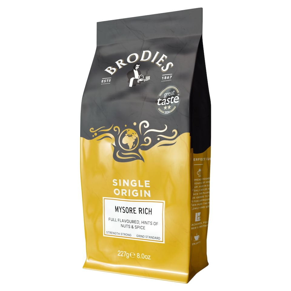 Brodies Mysore Rich Coffee Ground 227g
