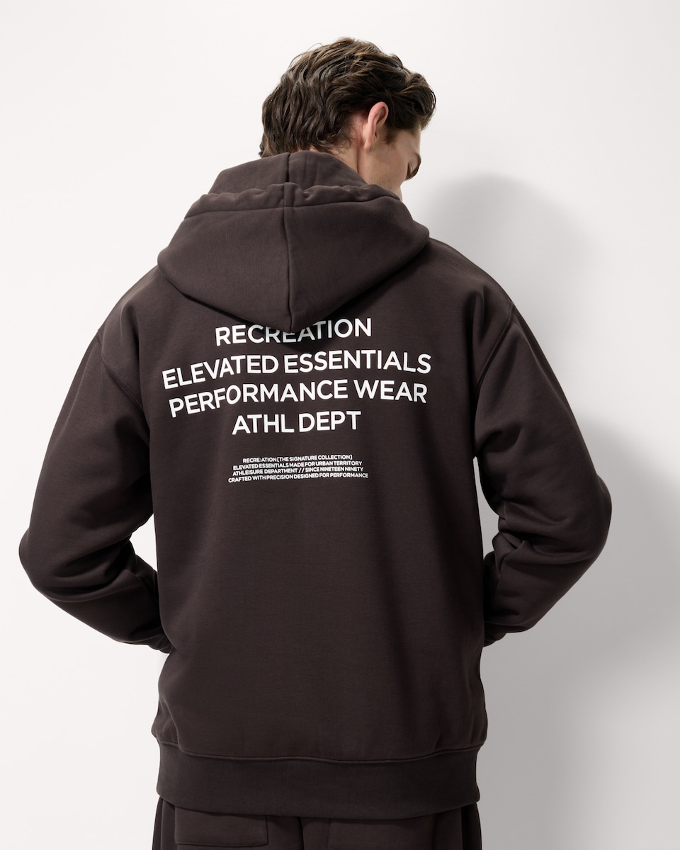 image 1 of F&F Active EVERYHOUR Hooded Sweatshirt in Brown