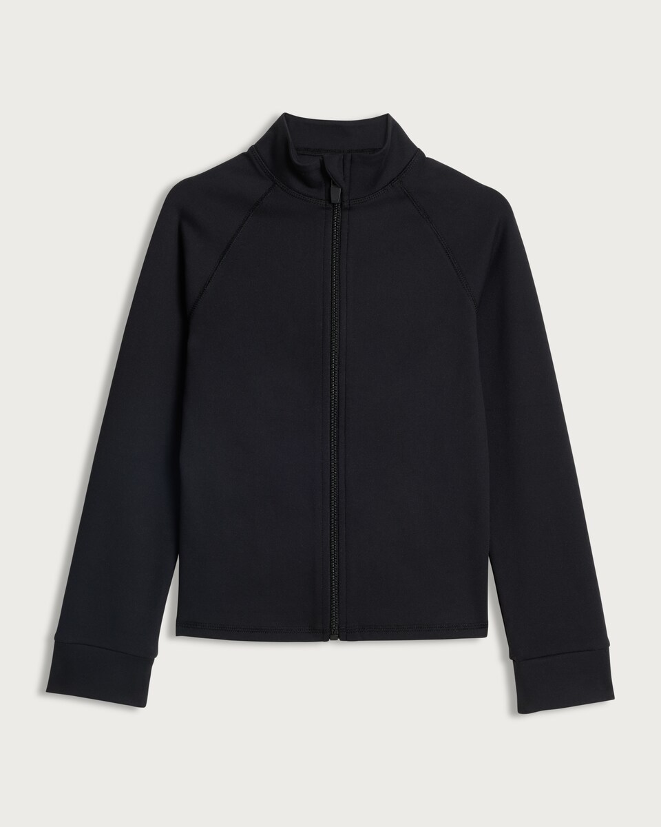 F&F Active Girls ULTRAMOVE Zip Up Jacket in Black