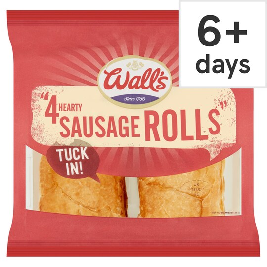 Wall's 4 Sausage Rolls 240G Tesco Groceries