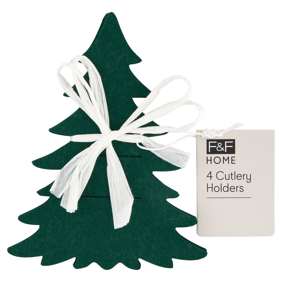 F&F Home Felt Tree Podložka pod příbor 18 x 14 cm 4 ks
