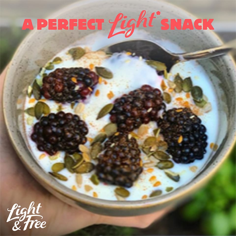 image 1 of Light & Free Sticky Toffee Greek Style Fat Free Yoghurt 4x115g