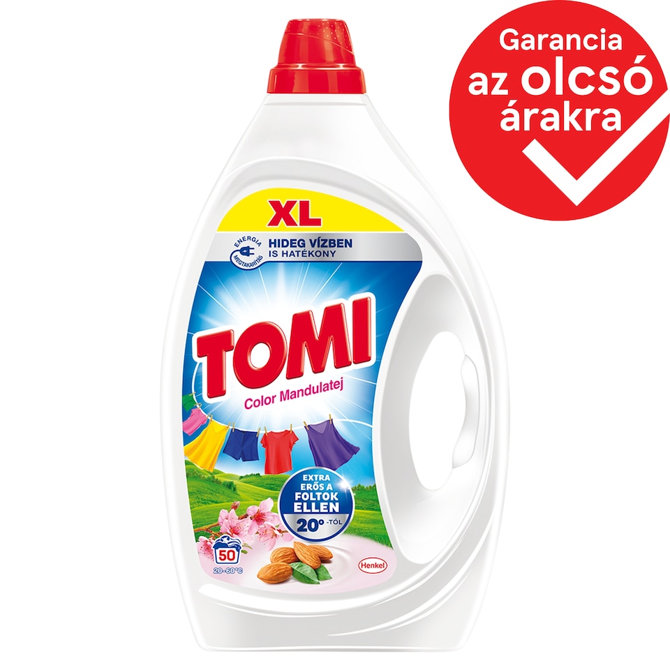 Tomi Color Almond Milk Liquid Detergent for Coloured Clothes 50 Washes 2,25 l