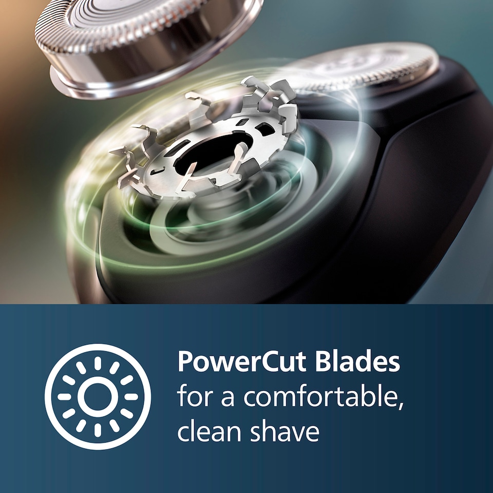 image 1 of Philips Series 3000X Wet & Dry Electric Shaver, 27 PowerCut Blade, 4D Head, Nose/Ear Trimmer-X3003/0