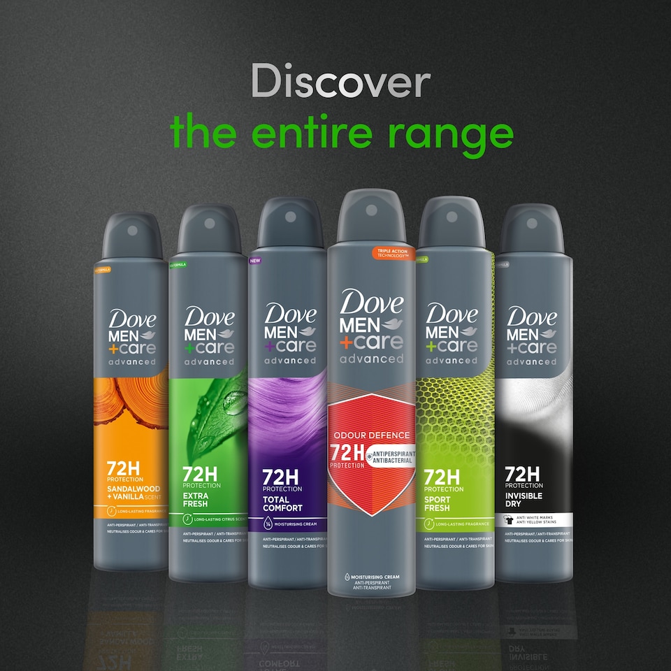 image 1 of Dove Men+Care Extra Fresh 72h Antiperspirant Deodorant 200ml