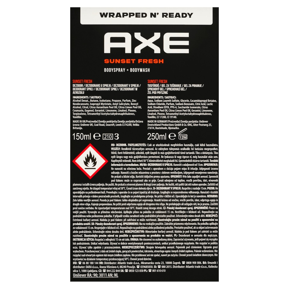 Obrázek 1 pro produkt Axe Sunset Fresh dárková kazeta pro muže