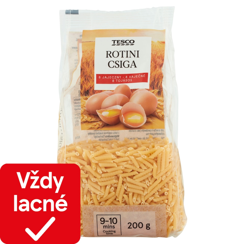 Tesco Rotini 8 vaječné 200 g