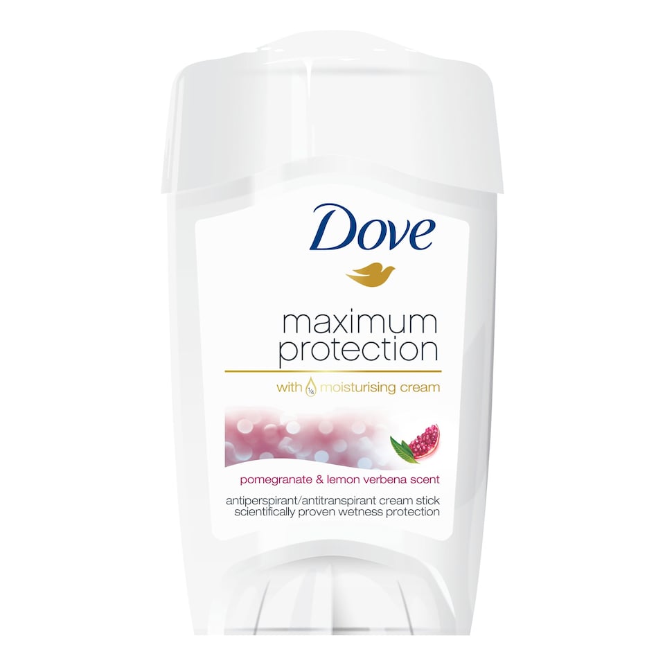 image 1 of Dove Maximum Protection Go Fresh Pomegranate Antiperspirant Deodorant Cream 45ml