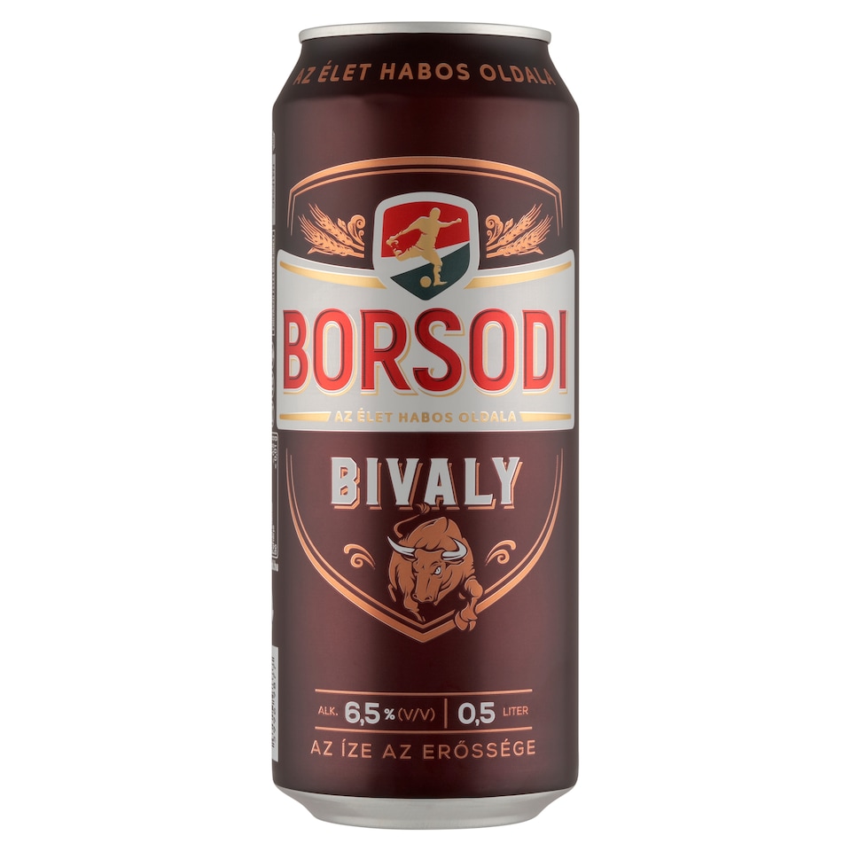 Borsodi Bivaly minőségi világos sör 6,5% 0,5 l  1. kép