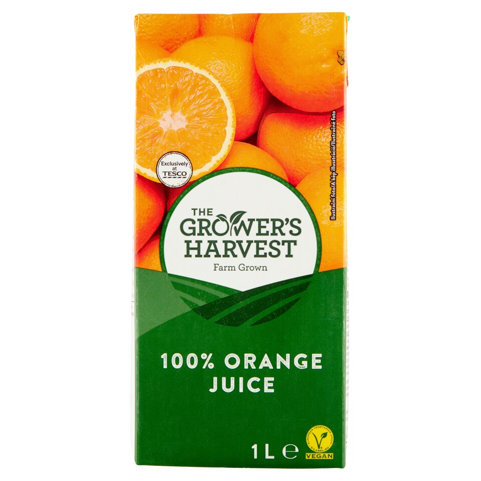 The Grower's Harvest 100% pomarančová šťava z koncentrátu 1 l
