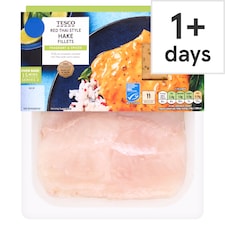 Tesco Red Thai Style Hake Fillets 280g