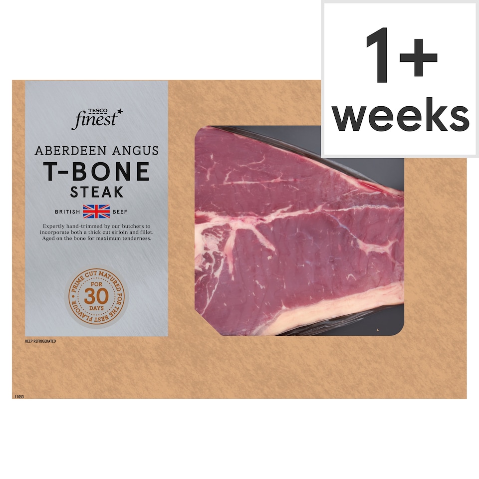 Tesco Finest Aberdeen Angus Thick Cut T-Bone Sharing Steak 30 Day Matured