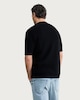 image 3 of The F&F Edit Pure Cotton Textured Knitted Polo Shirt in Black