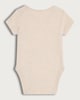 image 2 of F&F Baby 5-Pack Pure Cotton Short Sleeved Bodysuits in White